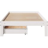  Okvir kreveta s ladicama bez madraca bijeli 75x190 cm | shoptok.hr