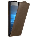 Cadorabo Ohišje, združljivo z Nokia Lumia 650 v kava rjava - Zaščitni ovitek v obliki flipa z magnetnim zapiranjem, (20558884) | Shoptok.si