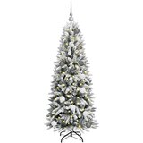 vidaXL Umjetno božićno drvce Bijelo 150 cm PVC | shoptok.hr