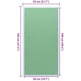  Pristupna ploča Zelena i srebrna 55 x 105 cm | shoptok.hr