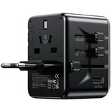  WP-U69 Univerzalni Strujni GaN punjač, 5-porta USB (3.0 i 4 x 3.1 tipC-EU/UK/AU/US/JAP) 65W, crni | Eponuda.com