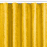  Curtain MILANA color mustard style classic transparent wave tape 7 cm chenille 220x245 HOMEDE | shoptok.hr
