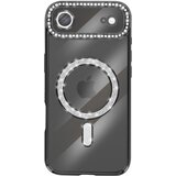 AVIZAR Ovitek za iPhone Air, združljiv z MagSafe, z okrasnim obodom iz strasa, Črna, (5000190499) | Shoptok.si