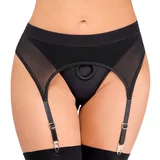 Bad Kitty Strap-On Tong with Suspenders 2493578 Black XXL