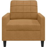 Fotelja smeđa 60 cm baršunasta | Eponuda.com