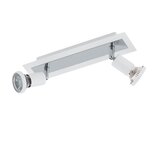 Eglo sarria reflektor/2, led, gu10, 2x5w, 2x400lm, krom/bijela | shoptok.hr