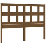 Maison Chic posteljno vzglavje - vzglavna omarica - nočna omarica medeno rjavo 145,5x4x100 cm trdna borovina, (21707184) Cene