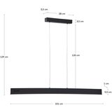 Kave Home Mat crna LED stropna svjetiljka 5.5x101 cm Boadella – | shoptok.hr