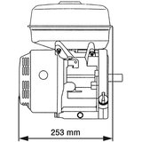 KM Benzinski motor 6,5 KS 4,8 kW crni | shoptok.hr
