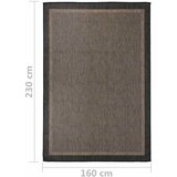 Vanjski tepih ravnog tkanja 160 x 230 cm tamnosmeđi | shoptok.hr