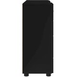 vidaXL Strani šal s predalom Črna 88.5 x 30.5 x 73 cm Konstruiran les | Shoptok.si