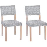  Stolac za blagovanje 2 pcs Kubu Ratan Bijelo pranje | Eponuda.com