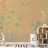  Foto tapeta - Bird in the Meadow 490x350 Samoljepljiva | shoptok.hr