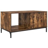 vidaXL Klubska miza Dimljeni hrast 90 x 49 x 46 cm Konstruiran les | Shoptok.si