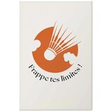  Plakat - Shuttlecock Against the Orange Sun 60x90 Bez okvira | shoptok.hr
