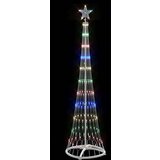 vidaXL LED božićno drvce Šareni 138.5 x 138.5 x 399 cm Metal | shoptok.hr