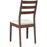 vidaXL Jedilni stoli z blazinami 2 kosa Brown Solid Wood Rubber | Shoptok.si