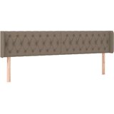  Posteljno vzglavje taupe 183x16x78/88 cm blago, (20794314) | Shoptok.si