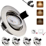 4x 85mm vgradni LED reflektor - 3000 K