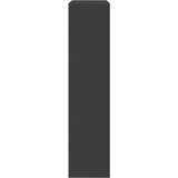 vidaXL Pregrada s knjižno omaro 3-nadst. črna 123x29x123 cm inž. les | Shoptok.si