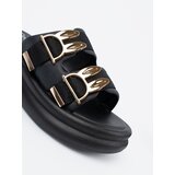 SEASTAR Flip-flops with gold buckles on the platform | shoptok.hr