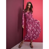 Sinsay Midi haljina s volanima i vezanjem na dekolteu | shoptok.hr