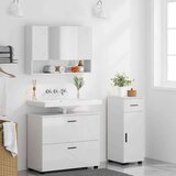  Set namještaja za kupaonicu Zidne 3 pcs Visoko sjajno bijela | shoptok.hr