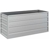  Povišena vrtna gredica 100 x 40 x 45 cm pocinčani čelik srebrna | Eponuda.com