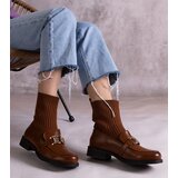 Gemre Brown ankle boots with fabric upper Kris | shoptok.hr