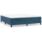 The Living Store Posteljni okvir temno moder 180x200 cm žamet - Box Spring Posteljni Okvir, (21488180) | Shoptok.si