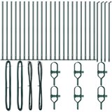  Ograjni stebri Set 26 Zelena Beton 3.2 x 3.2 x 110 cm Trajno | Shoptok.si