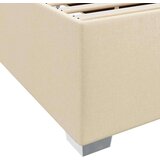  Konstrukcija postelje z vzmetnico krema 120 x 200 cm blago, (5000126913) | Shoptok.si