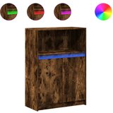 Maison Chic Komoda - Predalnik z LED dimljeni hrast 72x34x100 cm inženirski les, (21719997) Cene