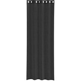 Voile zavjese s ušicama 2 kom crne 140x300 cm | Shoptok.si