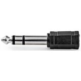 Nedis CAGB23930BK, stereo audio adapter, 6,35 mm muški, 3,5 mm ženski, niklovani, abs, crni | Eponuda.com
