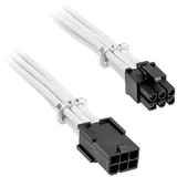 Alchemy 6-pinski PCIe podaljšek\, 45 cm\, s tulcem - bel tok priključni kabel 0.45 m bela, (20434439)