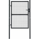  Vrtna vrata od mrežastog čelika 100x125 cm, siva | Eponuda.com