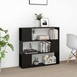 Ormarić za knjige / sobna pregrada crni 100 x 24 x 94 cm | shoptok.hr