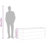  Vrtna Posuda za Sadnju WPC 150x50x54 cm Siva | shoptok.hr