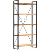 vidaXL Police za knjige s 5 razina 90x30x180 cm masivno bagremovo drvo | shoptok.hr