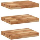 vidaXL Plutajuće police 3 kom 60x30x4 cm Masivno drvo akacije s uljnim premazom - Uljni premaz 60 x 30 x 4 cm 3 1 | shoptok.hr