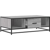 vidaXL Stolić za kavu boja hrasta sonome 100x57x35 cm od drva i metala | shoptok.hr