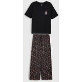 Sinsay Pamučna dvodijelna pidžama s motivom Noći vještica | shoptok.hr