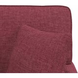  Ležaljka s suknjom s jastukom 3 pcs Vinska crvena tkanina | Eponuda.com