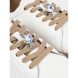 Sergio Leone White and beige leather sneakers with a pin by | ePonuda.com