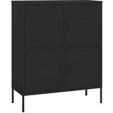 vidaXL Omara za shranjevanje črna 80x35x101,5 cm jeklo | Shoptok.si