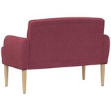  Ljubavni kauč s gumbima Vinska crvena 116 x 67 x 80 cm Tkanina | Eponuda.com
