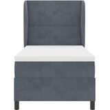  Krevet s opruga kutije Tamno siva 200 x 100 cm Baršun | shoptok.hr