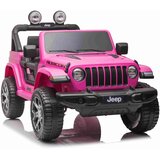  Licenciran avto na akumulator Jeep Wrangler Rubicon 4x4 - roza | Shoptok.si