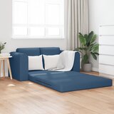 vidaXL floor sofa bed 2-v-1 modra 148x71x83 cm tkanina Cene